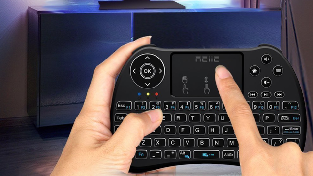 REIIE H9+ Backlit Mini Remote Keyboard and Touchpad | $10 | Amazon | Promo code 4GRBR85D